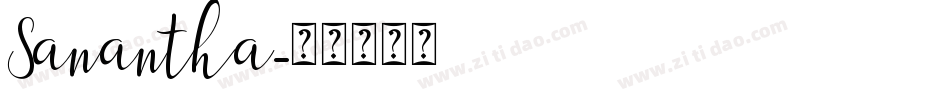 Sanantha字体转换