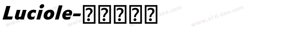 Luciole字体转换