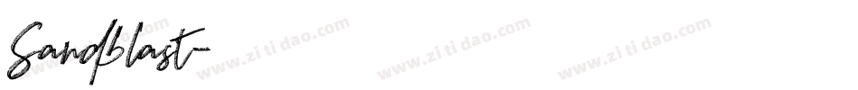 Sandblast字体转换