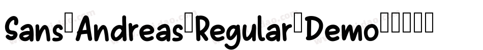 Sans-Andreas-Regular-Demo字体转换