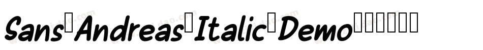 Sans-Andreas-Italic-Demo字体转换