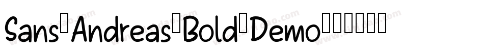 Sans-Andreas-Bold-Demo字体转换