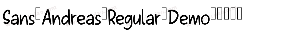 Sans-Andreas-Regular-Demo字体转换