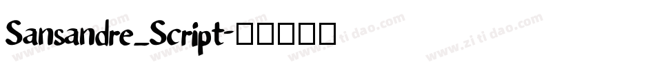 Sansandre_Script字体转换