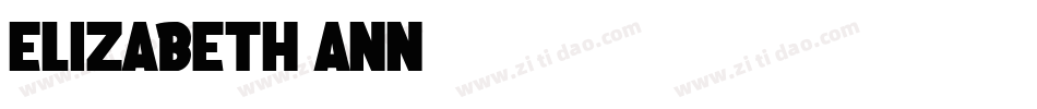 Elizabeth-ANN字体转换