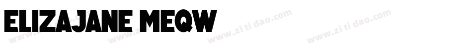 Elizajane-MEqw字体转换