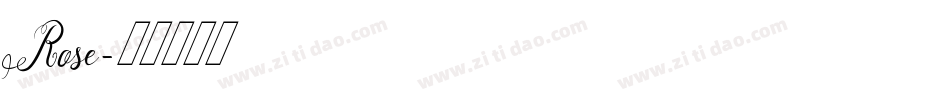 Rose字体转换