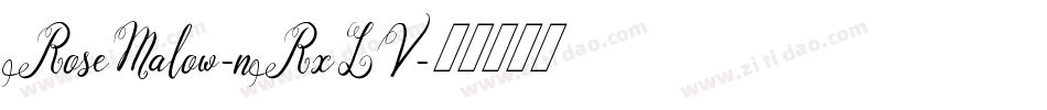 RoseMalow-nRxLV字体转换