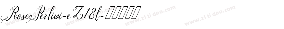 RosePertiwi-eZ18l字体转换