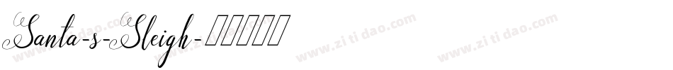 Santa-s-Sleigh字体转换