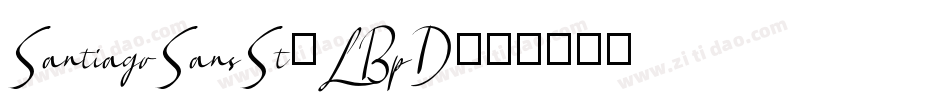 SantiagoSansSt-LBpD字体转换