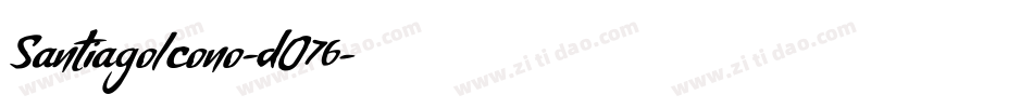 SantiagoIcono-dO76字体转换