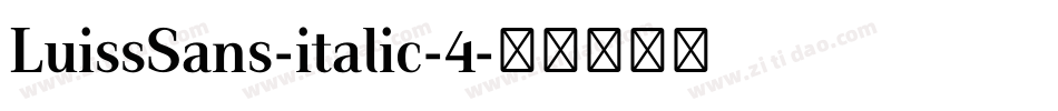 LuissSans-italic-4字体转换