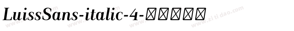 LuissSans-italic-4字体转换