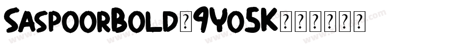 SaspoorBold-9Yo5K字体转换