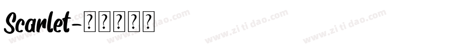 Scarlet字体转换
