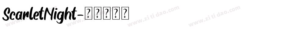 ScarletNight字体转换