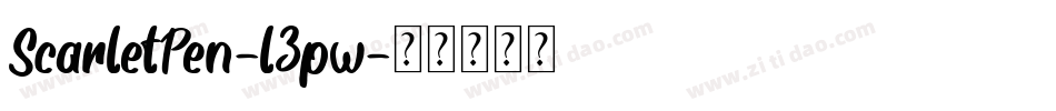 ScarletPen-l3pw字体转换