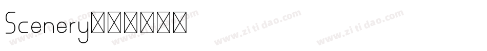 Scenery字体转换