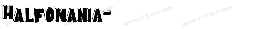 Halfomania字体转换