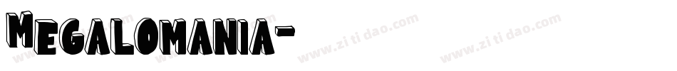 Megalomania字体转换