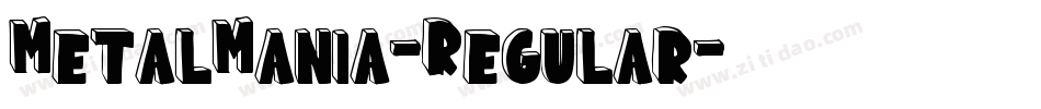 MetalMania-Regular字体转换
