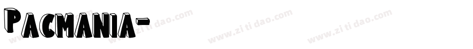 Pacmania字体转换