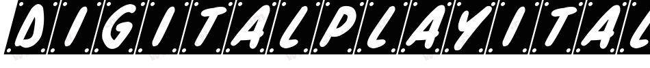 DigitalPlayItalicSt-mG7x字体转换