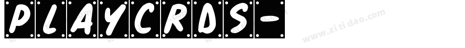 PLAYCRDS字体转换
