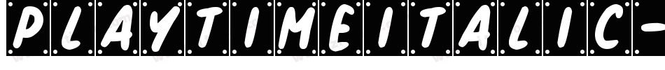 PlayTimeItalic-9n17字体转换