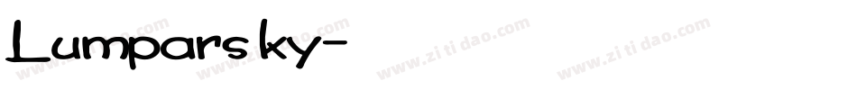 Lumparsky字体转换