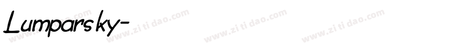 Lumparsky字体转换