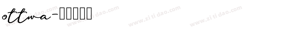 ottwa字体转换