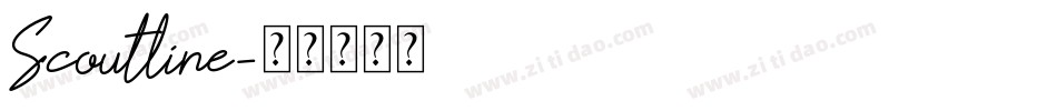 Scoutline字体转换