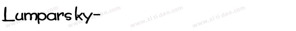 Lumparsky字体转换