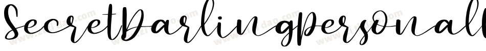 SecretDarlingPersonalUse-9YoGB字体转换