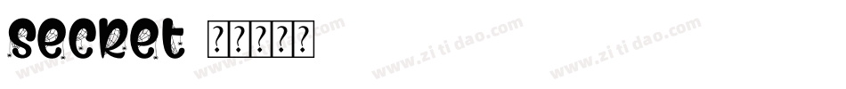 secret字体转换