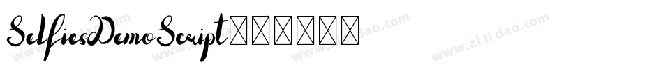 SelfiesDemoScript字体转换