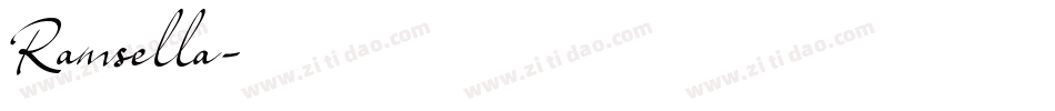Ramsella字体转换