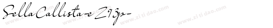 SellaCallista-eZ93p字体转换