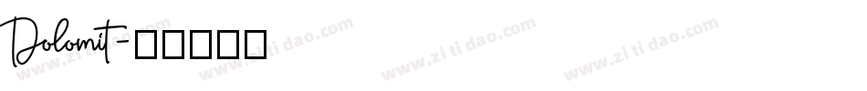 Dolomit字体转换
