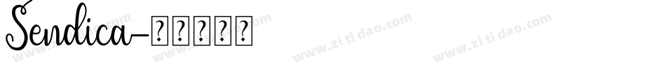 Sendica字体转换