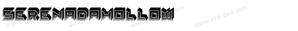 SerenadaHollow字体转换