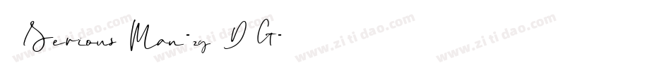 SeriousMan-zgDG字体转换