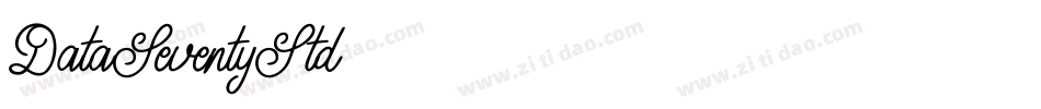 DataSeventyStd字体转换