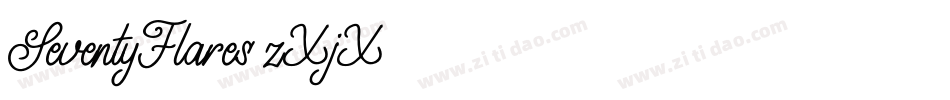 SeventyFlares-zXjX字体转换