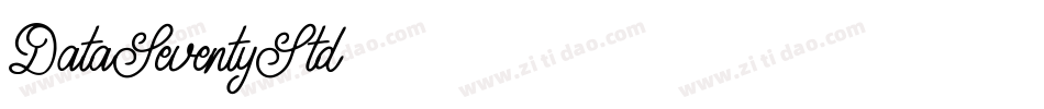 DataSeventyStd字体转换