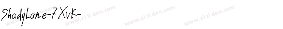 ShadyLane-7XvK字体转换