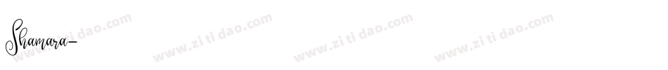 Shamara字体转换