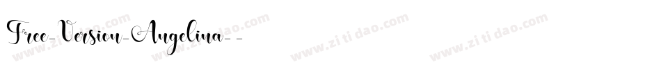 Free-Version-Angelina-2字体转换